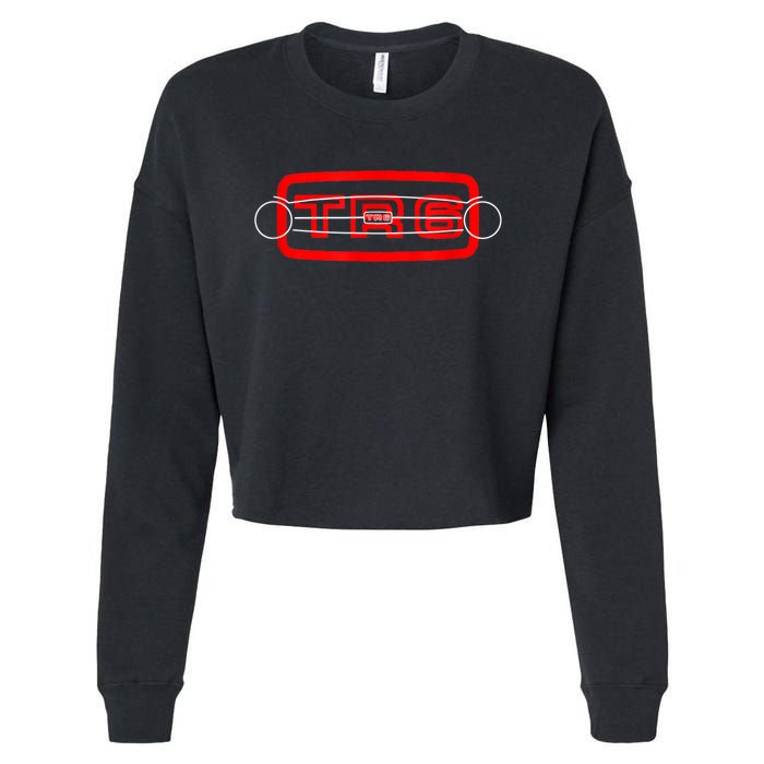 1970s Triumph TR6 British Classic Car Grille Cropped Pullover Crew