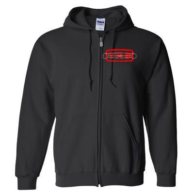 1970s Triumph TR6 British Classic Car Grille Full Zip Hoodie