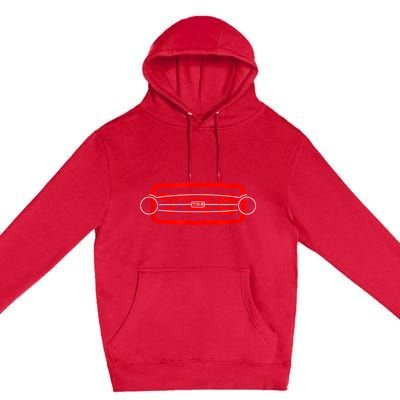 1970s Triumph TR6 British Classic Car Grille Premium Pullover Hoodie