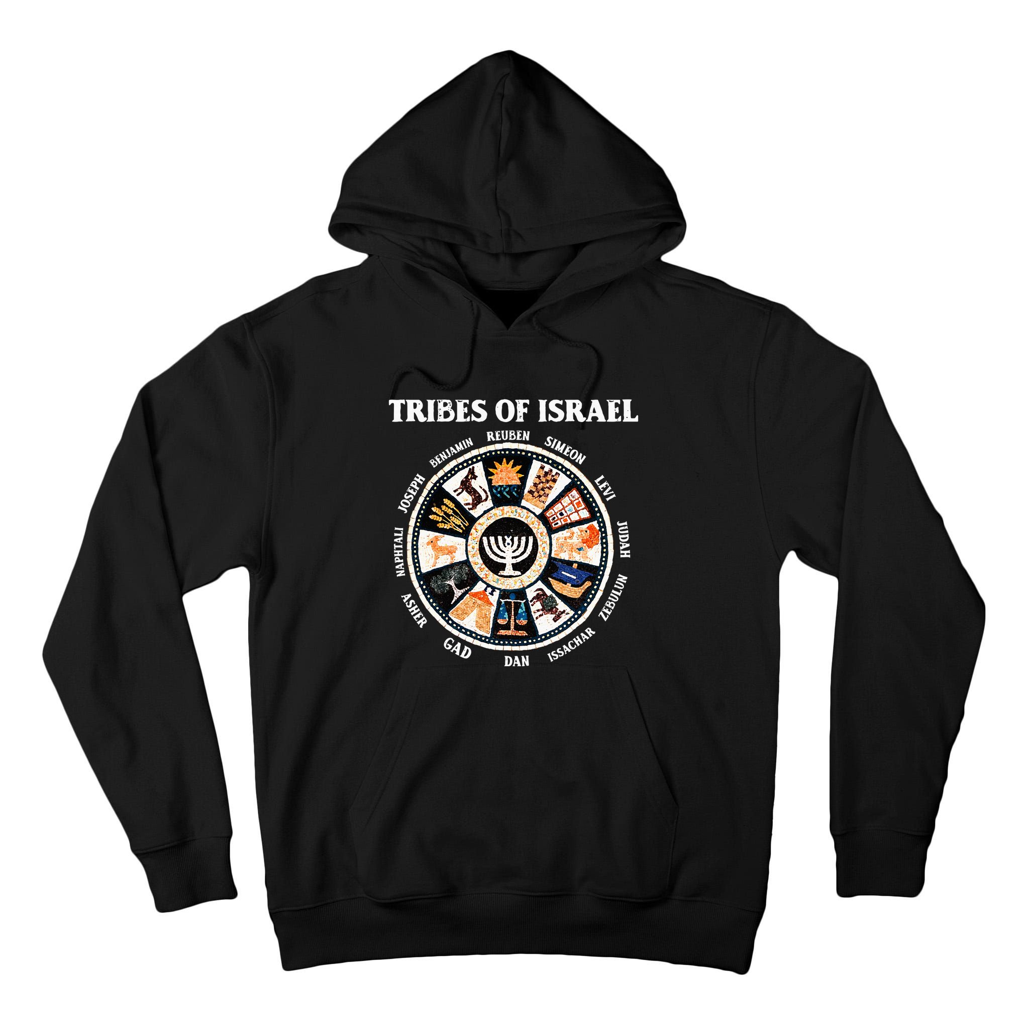 12 Twelve Tribes Of Israel Hebrew Israelite Judah Jerusalem Tall Hoodie