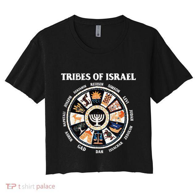 12 Twelve Tribes Of Israel Hebrew Israelite Judah Jerusalem Crop Top