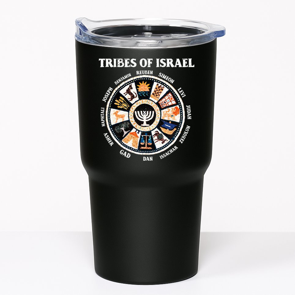 12 Twelve Tribes Of Israel Hebrew Israelite Judah Jerusalem Tumbler