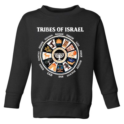 12 Twelve Tribes Of Israel Hebrew Israelite Judah Jerusalem Toddler Sweatshirt