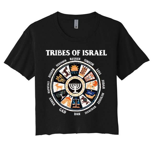 12 Twelve Tribes Of Israel Hebrew Israelite Judah Jerusalem Crop Top