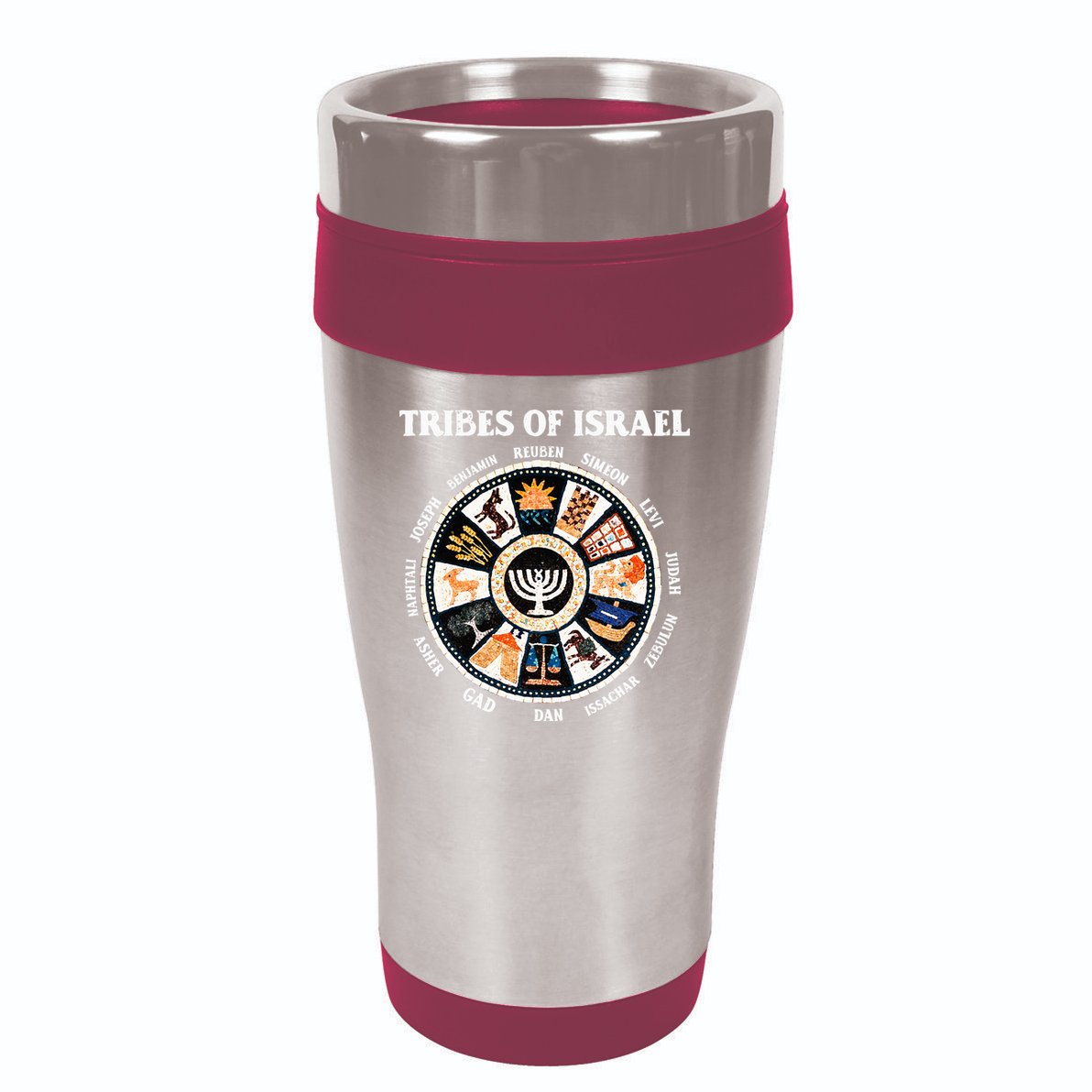 12 Twelve Tribes Of Israel Hebrew Israelite Judah Jerusalem 16oz Travel Tumbler