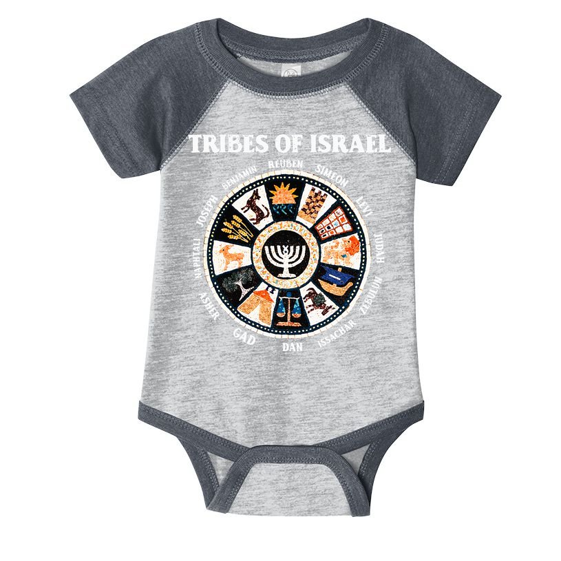 12 Twelve Tribes Of Israel Hebrew Israelite Judah Jerusalem Infant Baby Jersey Bodysuit