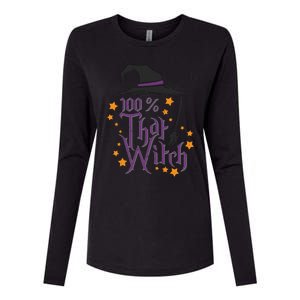 100% That Witch Gift Womens Cotton Relaxed Long Sleeve T-Shirt