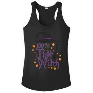 100% That Witch Gift Ladies PosiCharge Competitor Racerback Tank