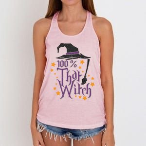 100% That Witch Gift Women's Knotted Racerback Tank