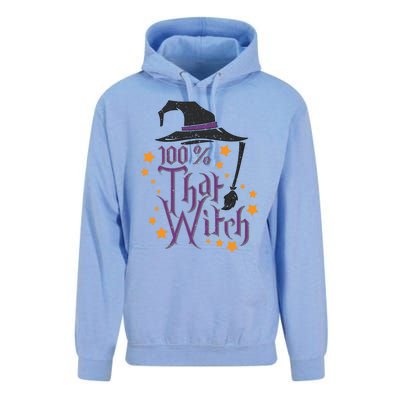 100% That Witch Gift Unisex Surf Hoodie