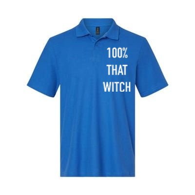 100% That Witch Cool Gift Softstyle Adult Sport Polo