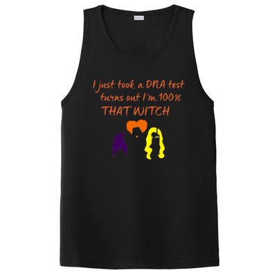 100% That Witch Three Witches Design Halloween Theme Dna Gift PosiCharge Competitor Tank