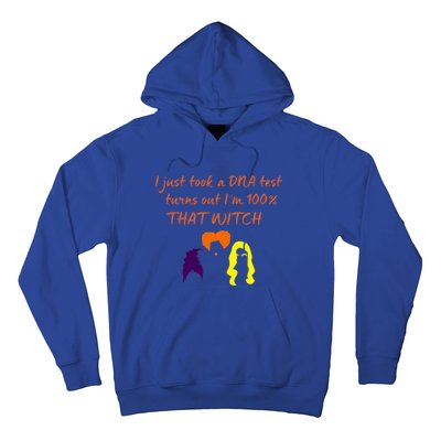 100% That Witch Three Witches Design Halloween Theme Dna Gift Hoodie