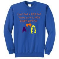 100% That Witch Three Witches Design Halloween Theme Dna Gift Sweatshirt