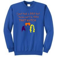 100% That Witch Three Witches Design Halloween Theme Dna Gift Tall Sweatshirt