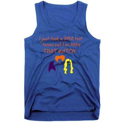 100% That Witch Three Witches Design Halloween Theme Dna Gift Tank Top