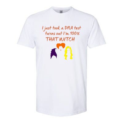 100% That Witch Three Witches Design Halloween Theme Dna Gift Softstyle CVC T-Shirt