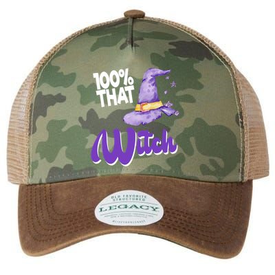 100% That Witch Funny Halloween Legacy Tie Dye Trucker Hat