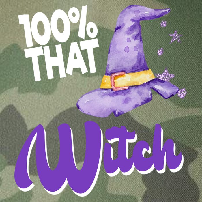 100% That Witch Funny Halloween Legacy Tie Dye Trucker Hat