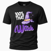 100% That Witch Funny Halloween Cooling Performance Crew T-Shirt