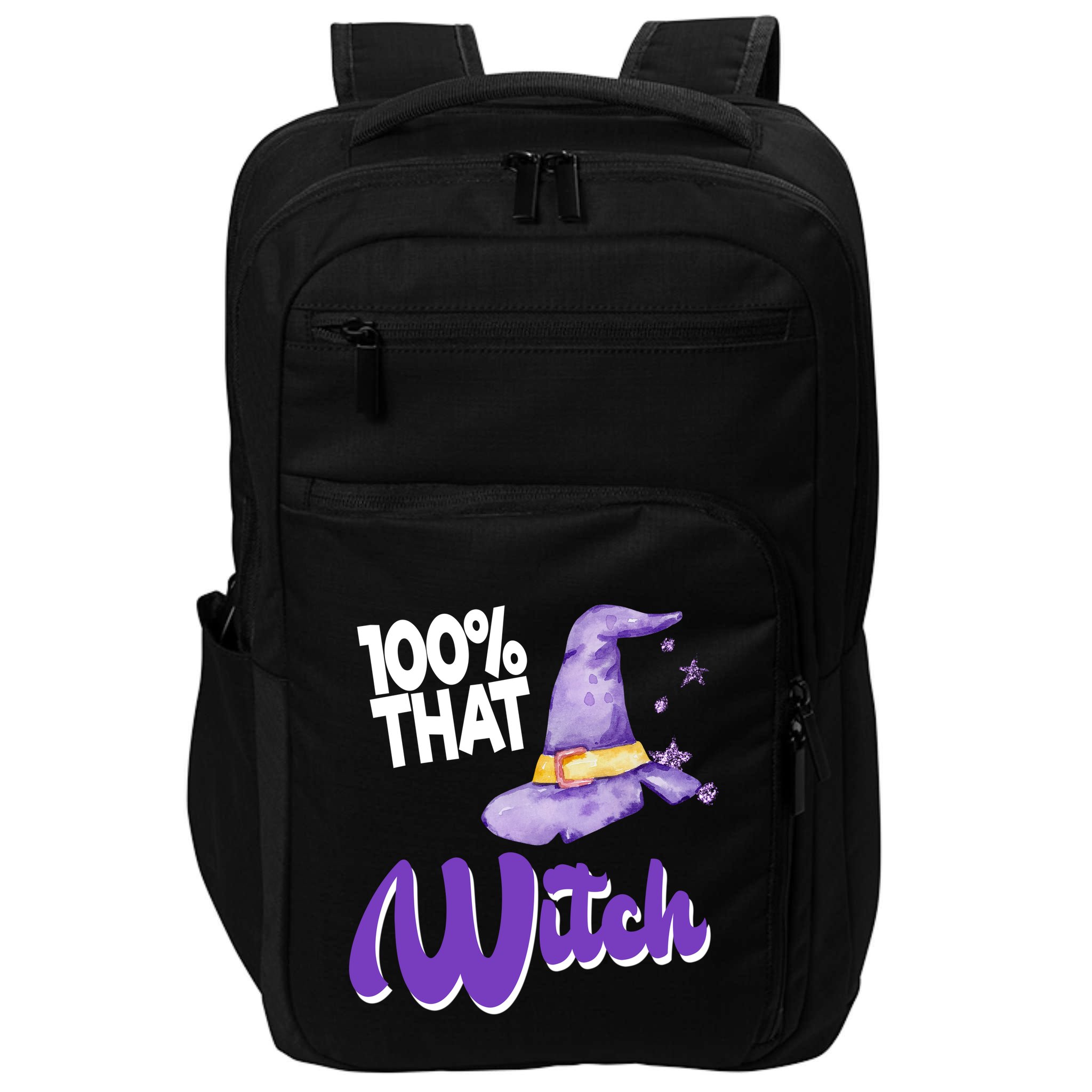 100% That Witch Funny Halloween Impact Tech Backpack