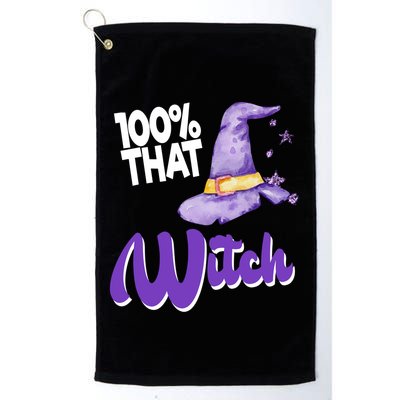 100% That Witch Funny Halloween Golf Towel