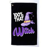 100% That Witch Funny Halloween Golf Towel