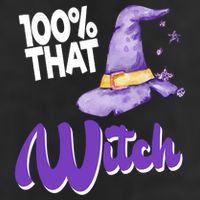 100% That Witch Funny Halloween Golf Towel
