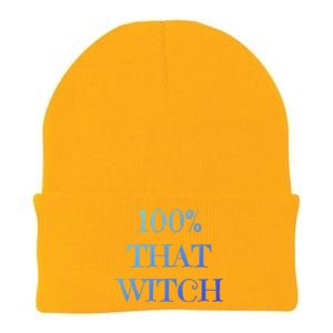 100% That Witch Funny Halloween Gift Knit Cap Winter Beanie