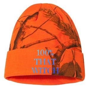 100% That Witch Funny Halloween Gift Kati Licensed 12" Camo Beanie