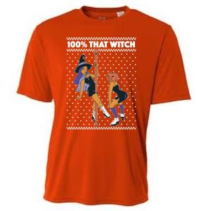 100% That Witch Funny Twerking Halloween Witches Funny Gift Cooling Performance Crew T-Shirt