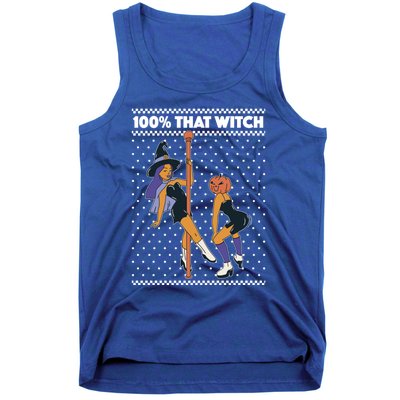 100% That Witch Funny Twerking Halloween Witches Funny Gift Tank Top