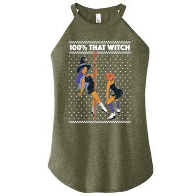 100% That Witch Funny Twerking Halloween Witches Funny Gift Women's Perfect Tri Rocker Tank