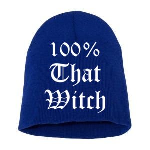 100% That Witch Gift Short Acrylic Beanie