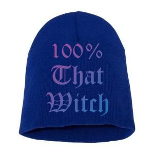 100% That Witch Gift Short Acrylic Beanie