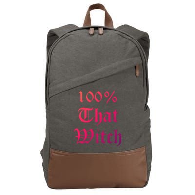 100% That Witch Gift Cotton Canvas Backpack