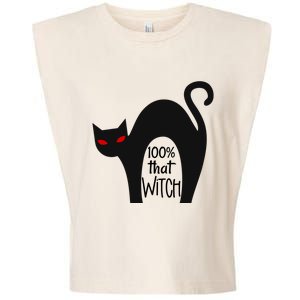 100% That Witch Cool Gift Garment-Dyed Women's Muscle Tee