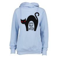 100% That Witch Cool Gift Womens Funnel Neck Pullover Hood