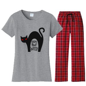 100% That Witch Cool Gift Women's Flannel Pajama Set