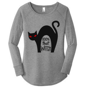 100% That Witch Cool Gift Women's Perfect Tri Tunic Long Sleeve Shirt