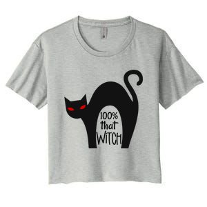 100% That Witch Cool Gift Women's Crop Top Tee