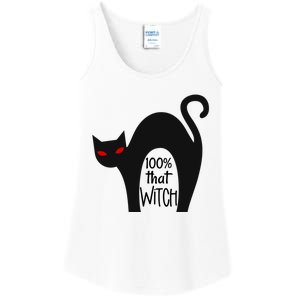 100% That Witch Cool Gift Ladies Essential Tank