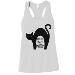 100% That Witch Cool Gift Women's Racerback Tank