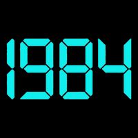 1984 The Year 1984 1980s 80s Number 1984 On A Led Lcd Full-Length Apron With Pockets