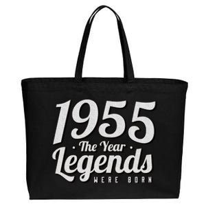 1955 The Year Legends Were Born Cotton Canvas Jumbo Tote