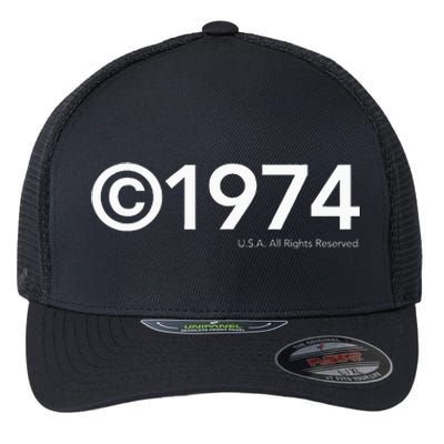 1974 U.S.A. All Rights Reserved. Birthday Year Flexfit Unipanel Trucker Cap