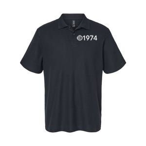 1974 U.S.A. All Rights Reserved. Birthday Year Softstyle Adult Sport Polo