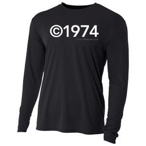 1974 U.S.A. All Rights Reserved. Birthday Year Cooling Performance Long Sleeve Crew