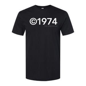 1974 U.S.A. All Rights Reserved. Birthday Year Softstyle CVC T-Shirt