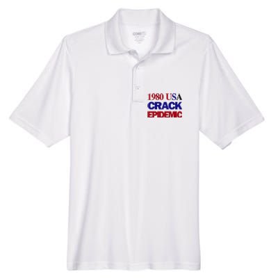 1980 Usa Crack Epidemic Men's Origin Performance Piqué Polo